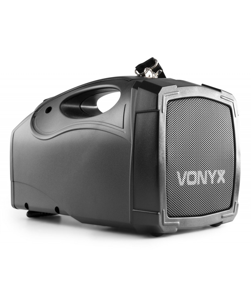 Vonyx st010 - système haut-parleur amplifié + micro sans fil, 30 watts rms,  entrée et sortie