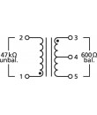 DIB-110 Transformateur audio DI 10:1 pour signaux micro