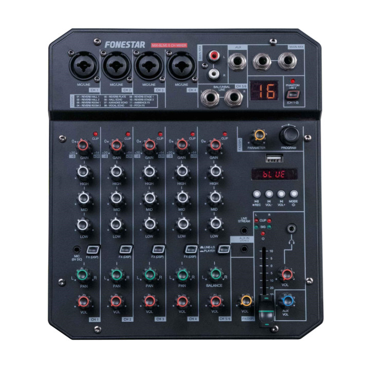 MIX-6LIVE  Mixeur studio 4 canaux