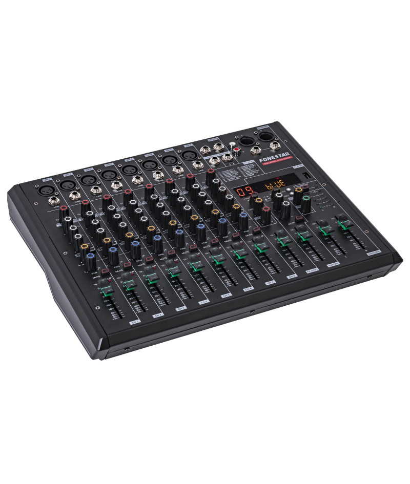 ammoon AG-8 Console de mixage portable 8 canaux Table de mixage