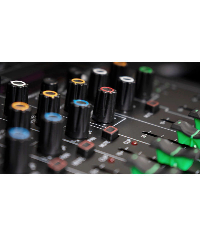 Console de mixage Audio professionnelle à 8 canaux, avec