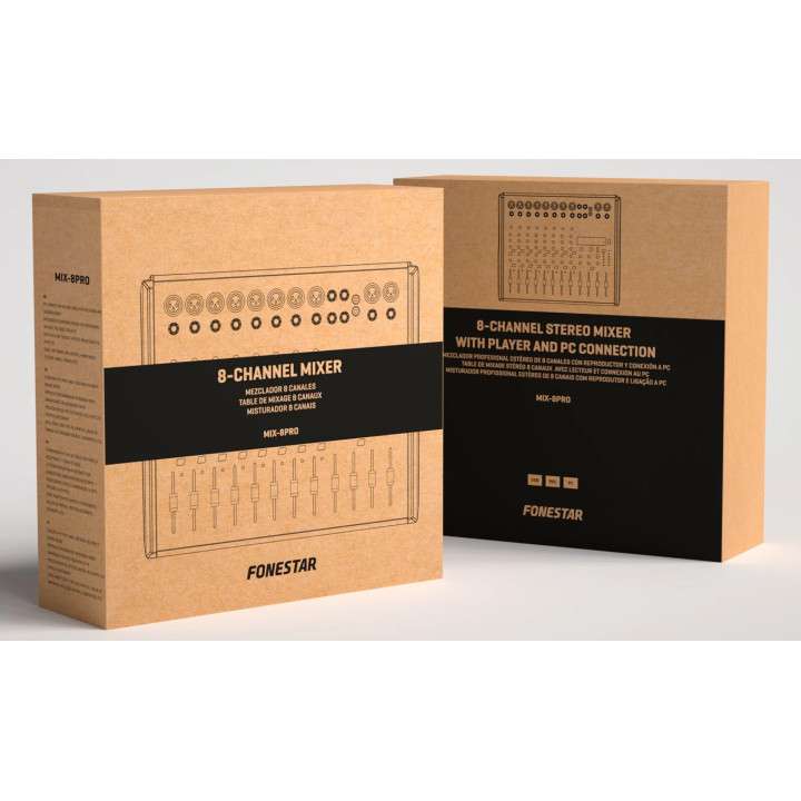 MIX-8PRO  Table de mixage studio 8 canaux