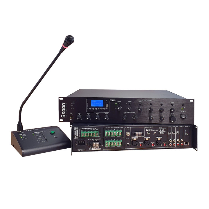 AME-120-6 Amplificateur 6 Zones 120 Watts 100 V