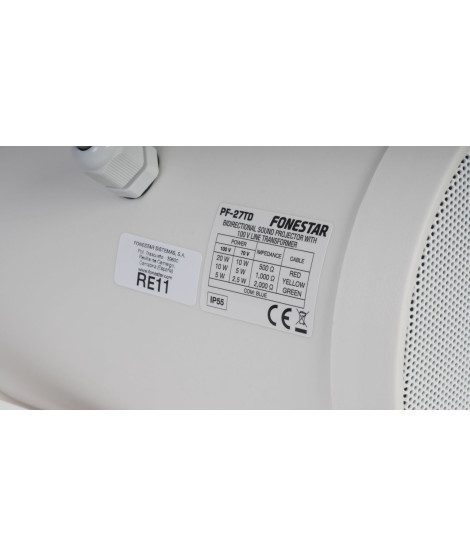 PF-27TD Projecteur de son bidirectionnel  20-10-5 Watts  100 V