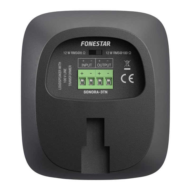 SONORA-3T-BK Enceinte murale miniature 12-6-3  Watts  100 V