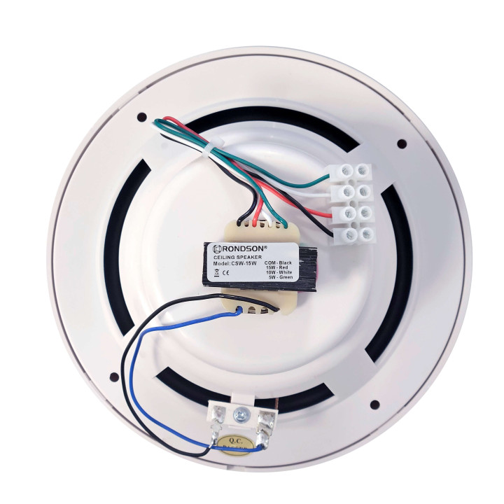 CSW-15W  Haut-parleur plafond 15-10- 5 Watts 100 V