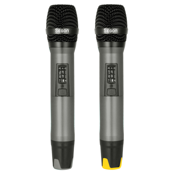 JS-WM18D  Système Double Microphone HF sans fil true diversity