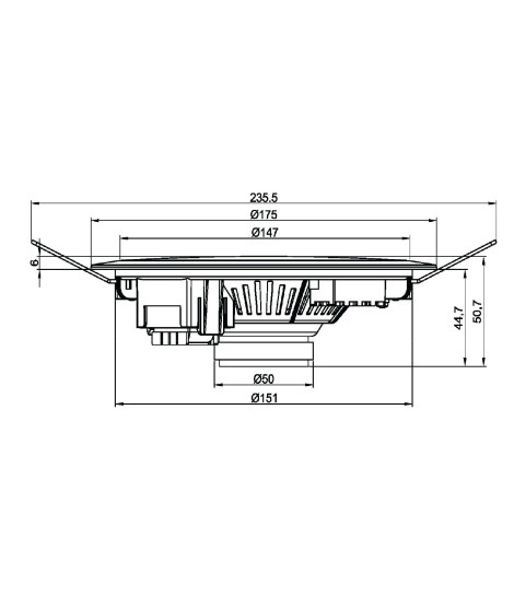 CSL-506 Haut-parleur plafond 6-3 Watts  100 V