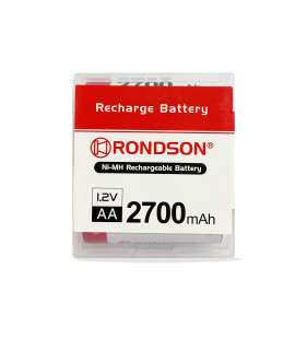 Pack de 4 accus rechargeables R6 Ni-MH 1.2V 2700MAH