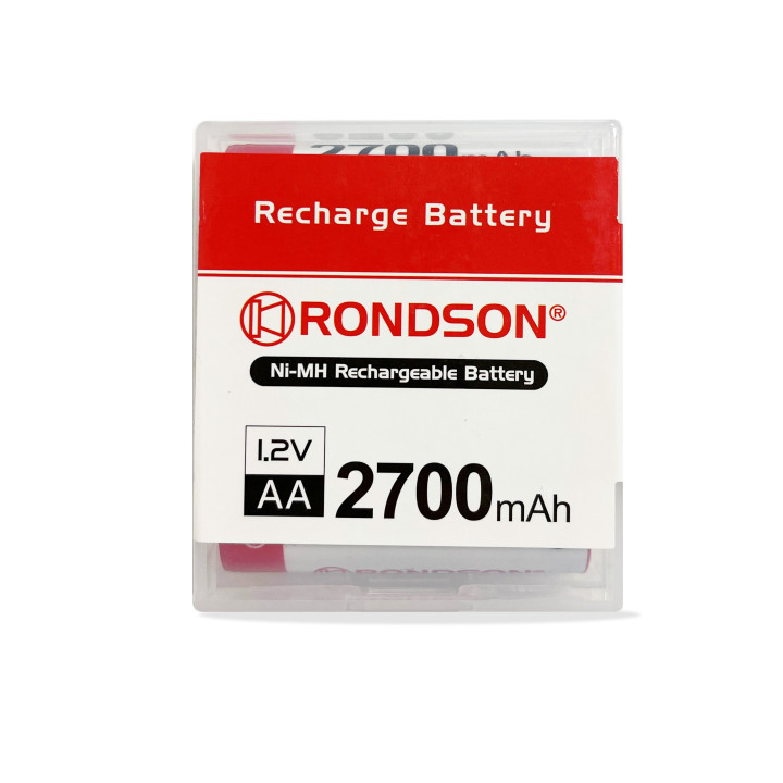 Pack de 4 accus  rechargeables Ni-MH 1.2V 2700MAH