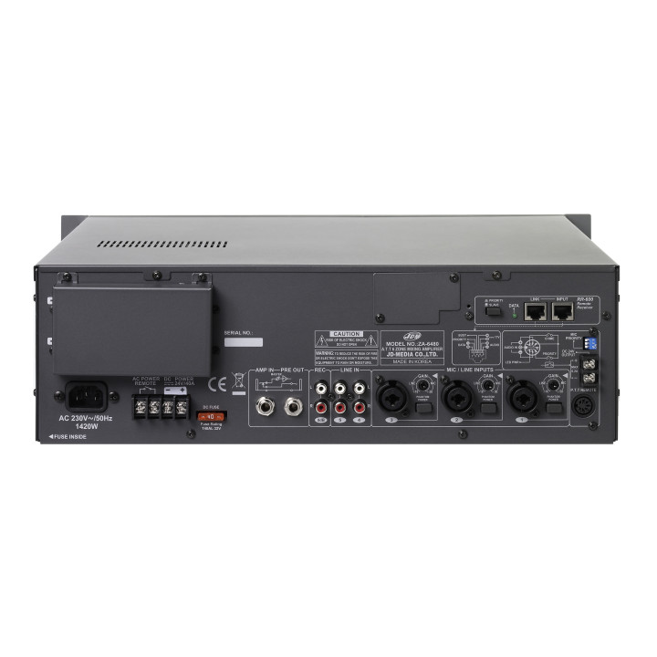 ZA  6600   Amplificateur 6 Zones  600 Watts 100 V