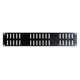 FRP-11VEN  Panneau avant 2 U avec fentes de ventilation pour rack 19"