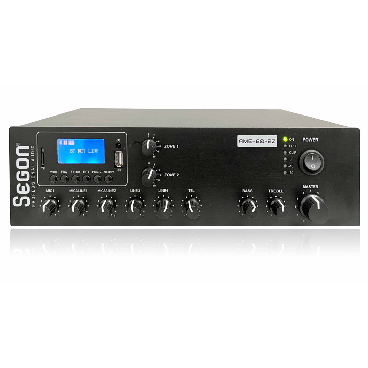 AME-60-2Z  Amplificateur 2 Zones 60 Watts 100 V