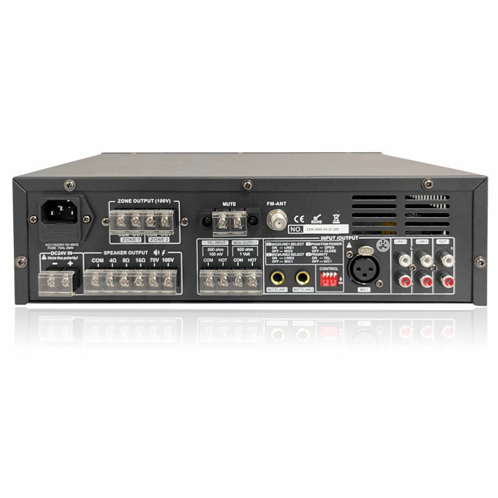 AME-120-2Z  Amplificateur 2 Zones 120 Watts 100 V