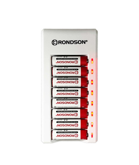 PWL8 Chargeur pour 8 accus compatible AA/AAA