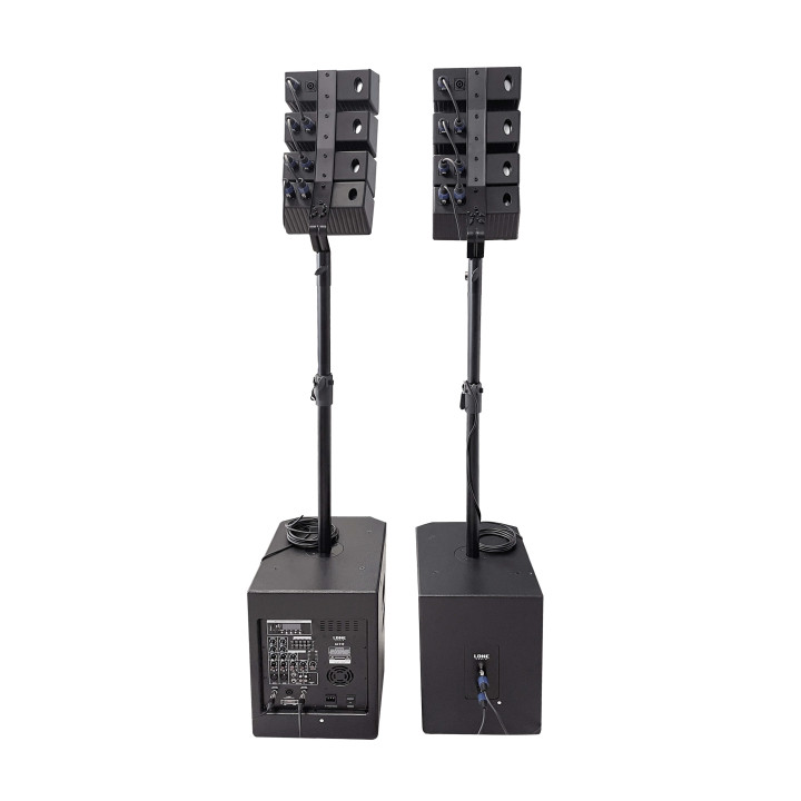 LA-212 Système  enceintes colonnes  amplifiée 820 Watts