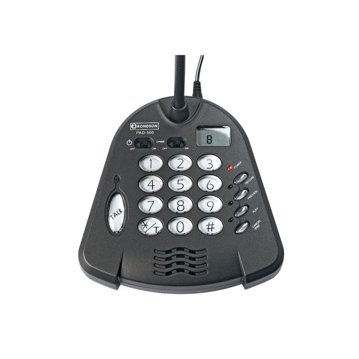 PAD 500    Pupitre microphone d'appel à mémoire numérique