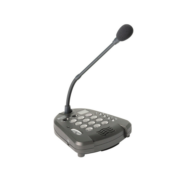 PAD 500    Pupitre microphone d'appel à mémoire numérique