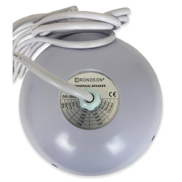 OD-305B  Enceinte sphérique 30-15 Watts  100 V