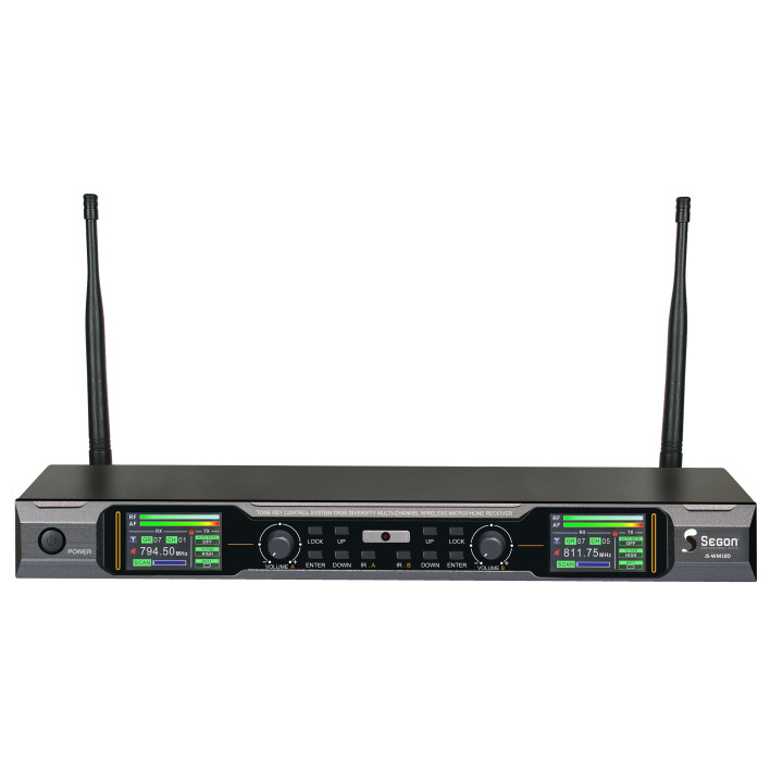 JS-WM18D/MIC/BP  Système Double Microphone HF sans fil et cravcate