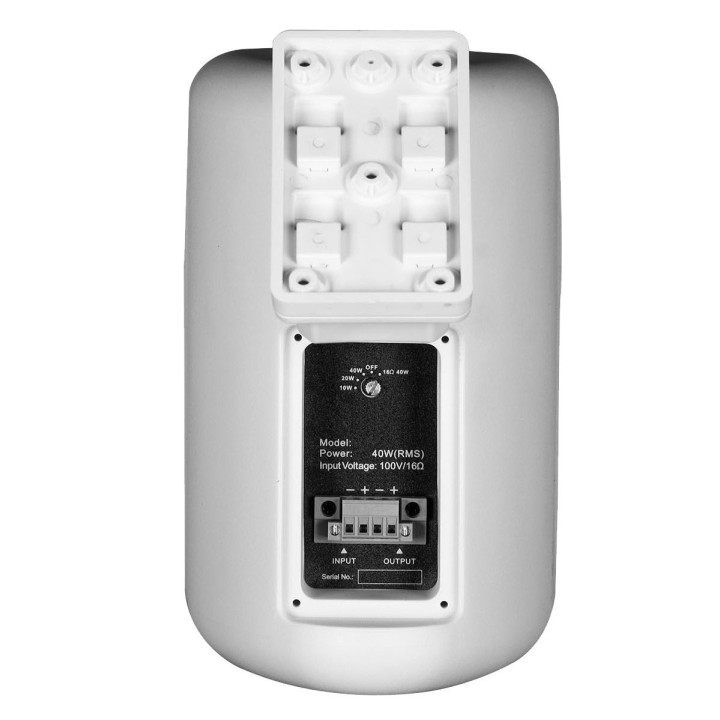 JS-EST40B Enceinte murale 40-20-10  Watts  100 V