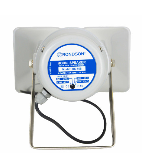HS-15S Haut-parleur &agrave; chambre de compression 15-10-5  Watts  100 V