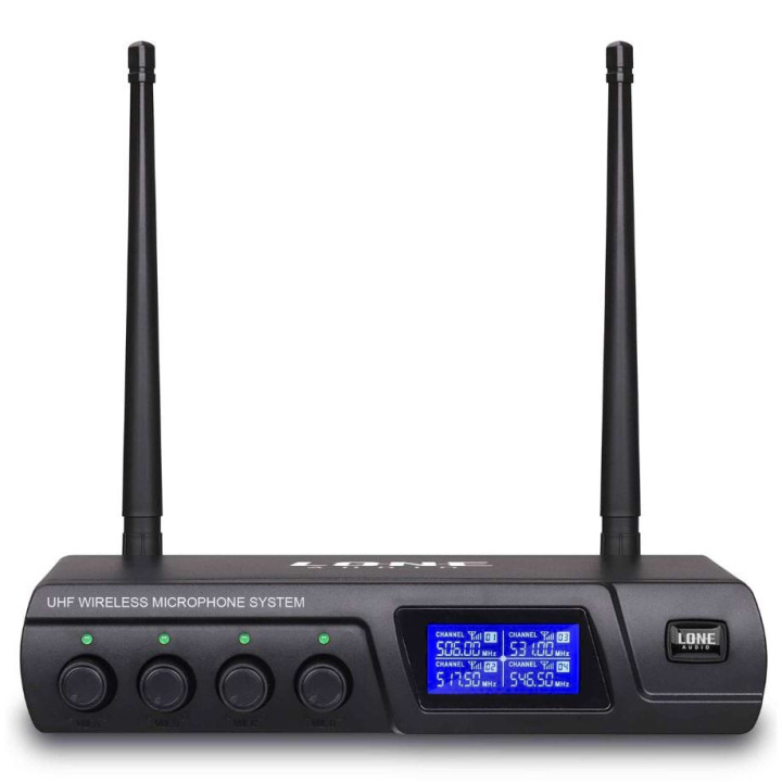 LA-MIC104 Set de 4  Microphones UHF sans fil