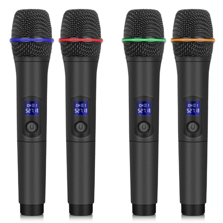 LA-MIC104 Set de 4  Microphones UHF sans fil