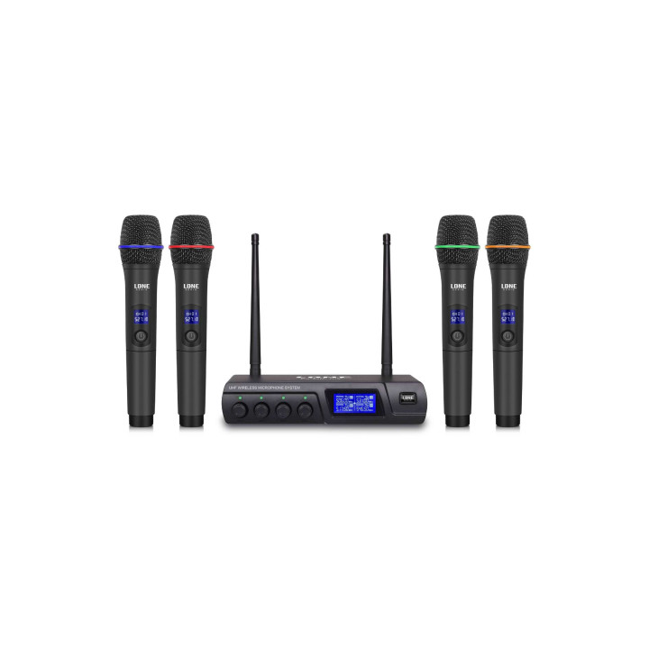 LA-MIC104 Set de 4  Microphones UHF sans fil