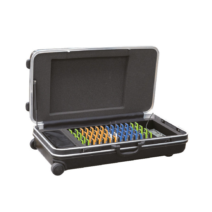 WT-200VAL  Valise de transport et charge 70 compartiments  pour visites guidées