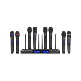 BE-1080  Système  HF avec 8 micros main