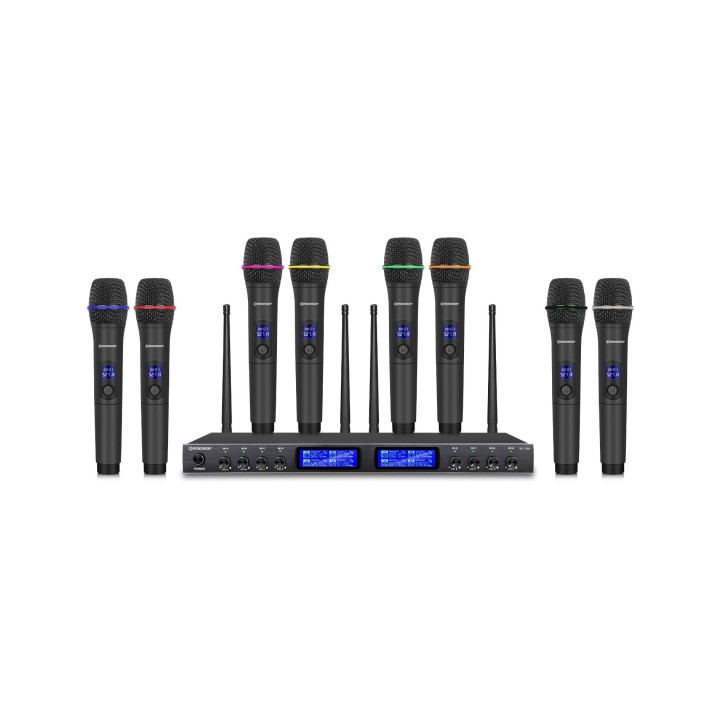 BE-1080  Système  HF avec 8 micros main