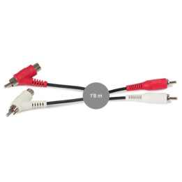 AA-732  Câble RCA  mâle  + rca femelle