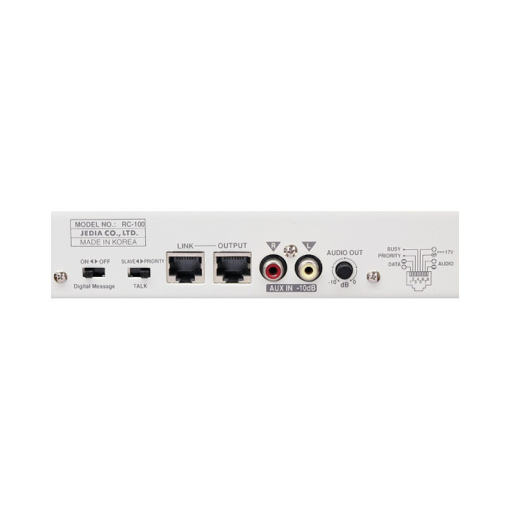 RC 100  Microphone pupitre 5 Zones pour amplis série ZA1120A