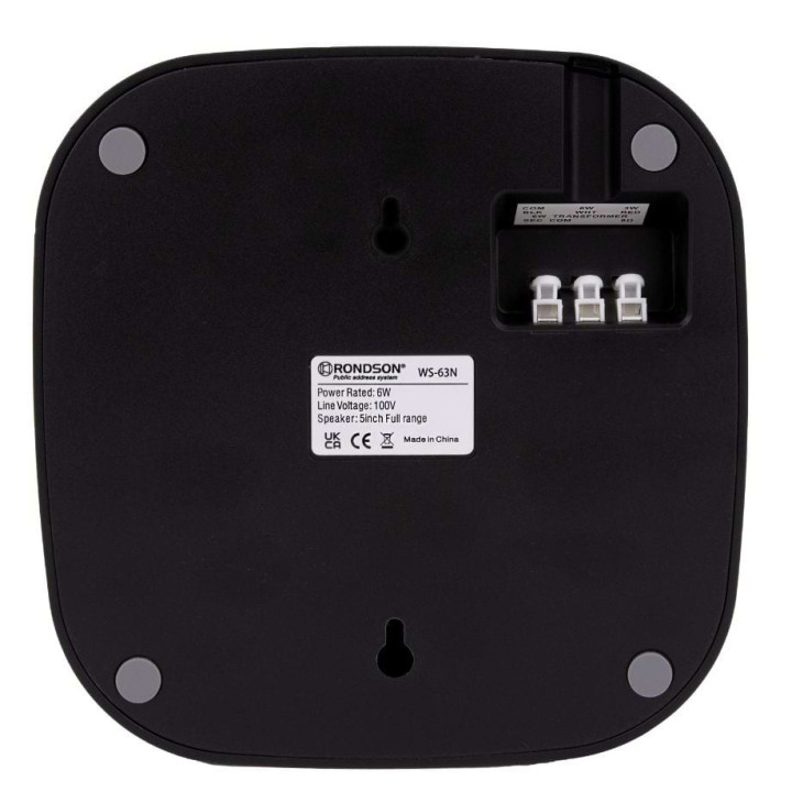 WS-63N   Haut-parleur mural 6 - 3  Watts  100 V