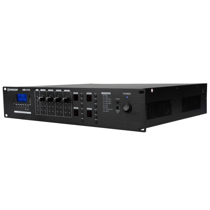 AMX-4120  Amplificateur 4 Zones  4 x 120  Watts 100 V