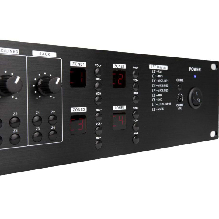AMX-4120  Amplificateur 4 Zones  4 x 120  Watts 100 V