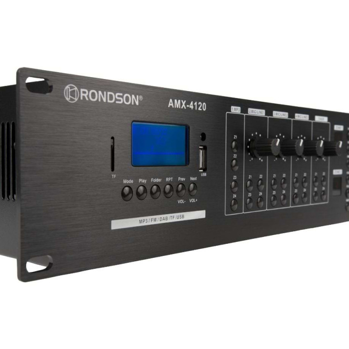 AMX-4500  Amplificateur 4 Zones  4 x 500  Watts 100 V