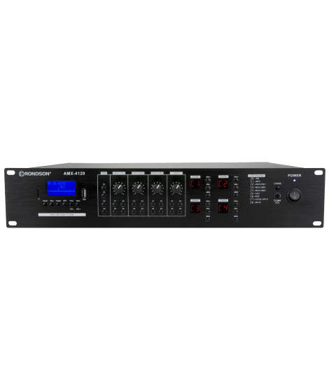 AMX-4500  Amplificateur 4 Zones  4 x 500  Watts 100 V