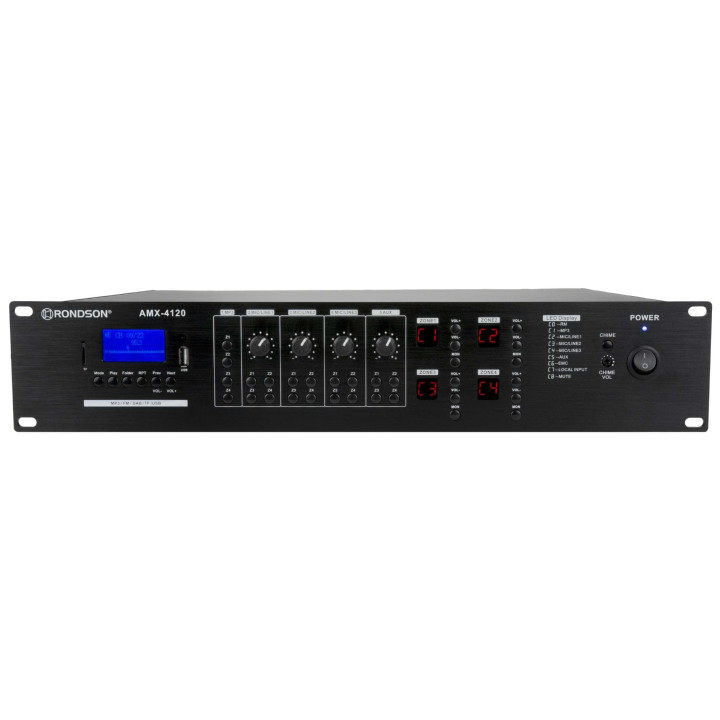 AMX-4500  Amplificateur 4 Zones  4 x 500  Watts 100 V