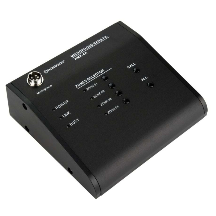 AMX-4A Pupitre microphone d'appel 4 zones pour série AMX-4