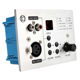 AMX-4C Platine murale pour entrée micro, source audio , BT pour série AMX-4