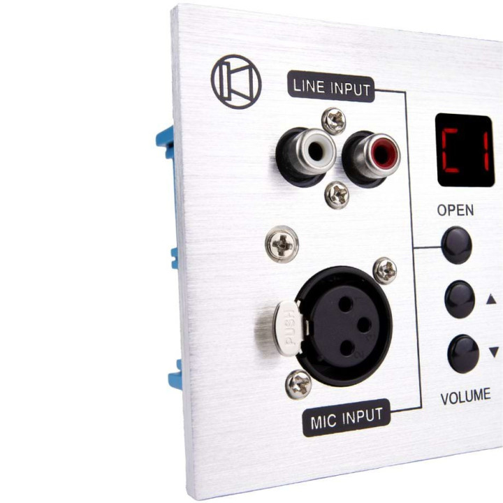 AMX-4C Platine murale pour entrée micro, source audio , BT pour série AMX-4