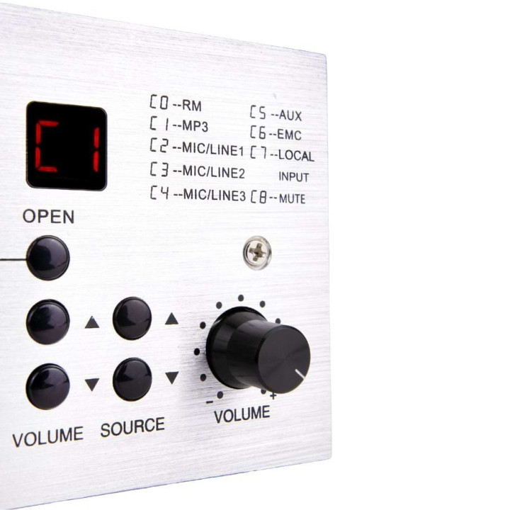 AMX-4C Platine murale pour entrée micro, source audio , BT pour série AMX-4