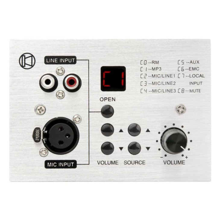 AMX-4C Platine murale pour entrée micro, source audio , BT pour série AMX-4