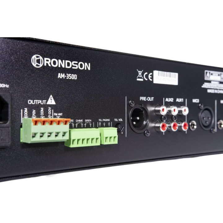 AM-350D Amplificateur mélangeur multimédia 350 Watts 100 V