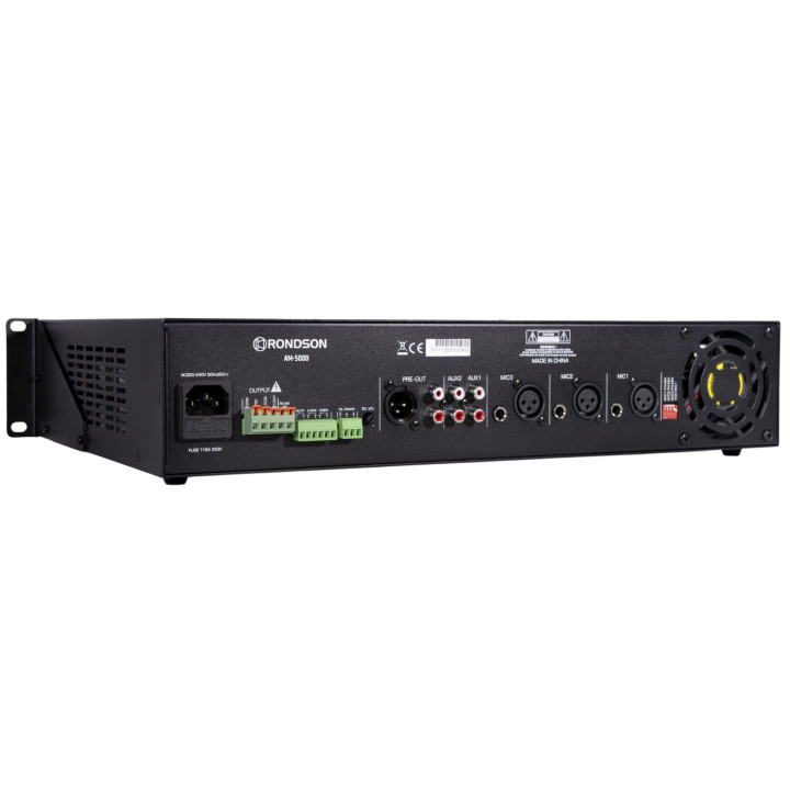 AM-500D Amplificateur mélangeur multimédia 500 Watts 100 V