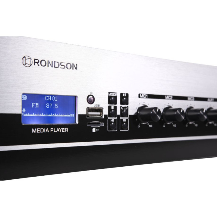 AM-500D Amplificateur mélangeur multimédia 500 Watts 100 V