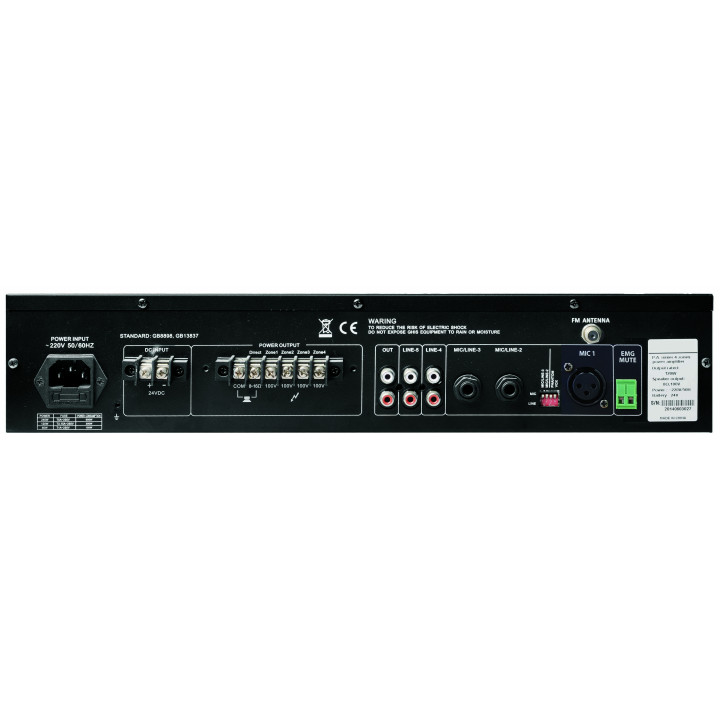 AM 240 RM-CD-2  Amplificateur mélangeur 4 Zones  240 Watts 100 V