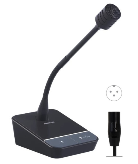 MICSET-D32XLR Microphone pupitre dynamique de table